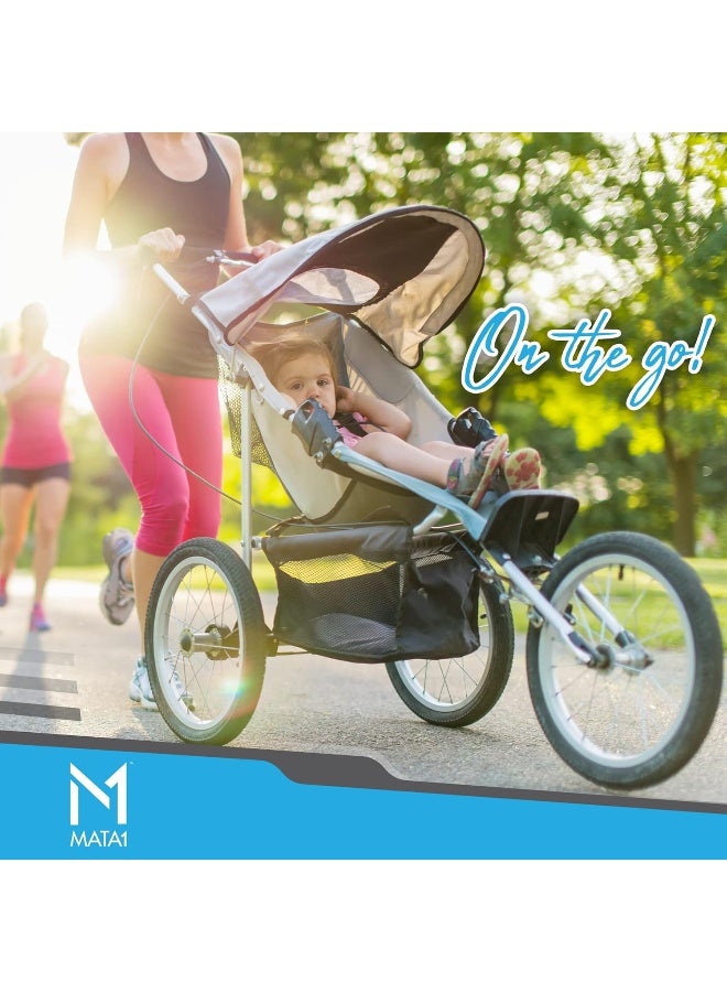 Mata1 Inner Tube Replacements 16" x 1.5/1.75/1.95/2.125 (Set of 2) for Jogging Stroller, Compatible with Many Brands + BPA & Latex Free - Image 4